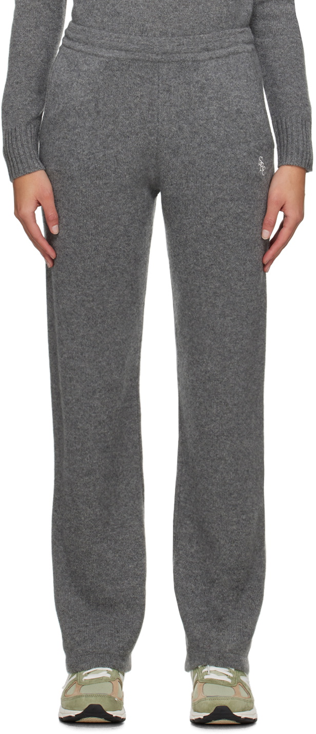 Sporty & Rich: Brown 'SRC' Lounge Pants