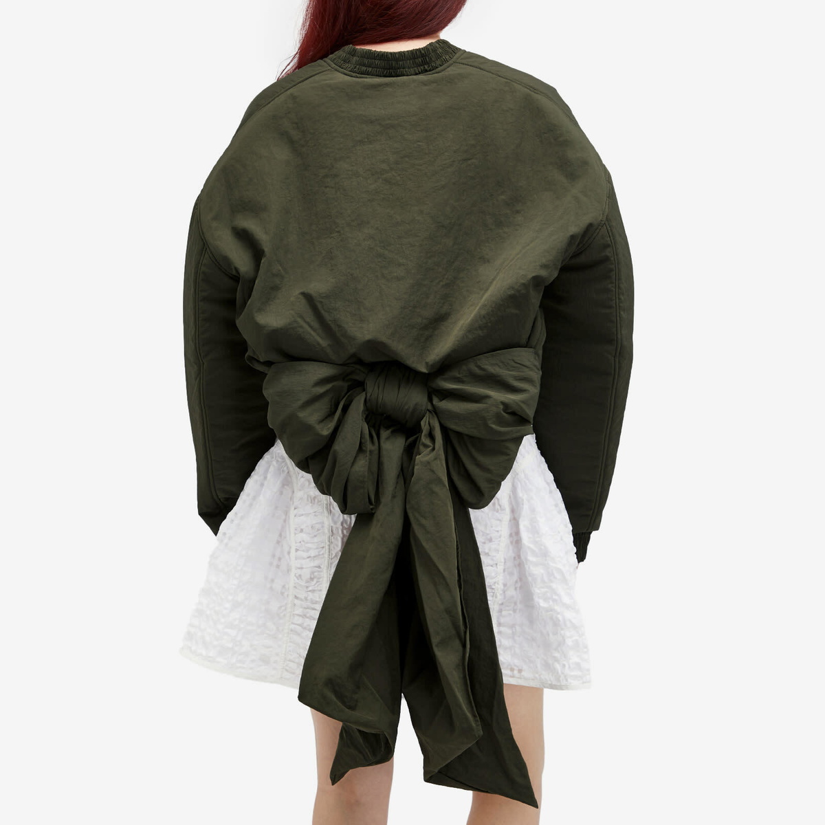 Cecilie Bahnsen Women's Ubon Jacket in Grey Olive Cecilie Cecilie Bahnsen Women's Ubon Jacket in Grey Olive Cecilie