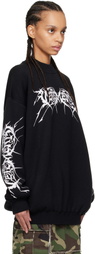 VETEMENTS Black Metal Logos Sweater