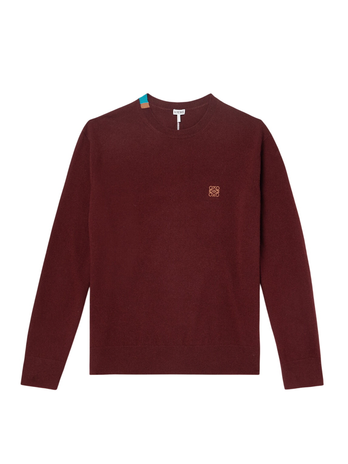 LOEWE - Jacquard-Knit Wool-Blend Cardigan - Red Loewe