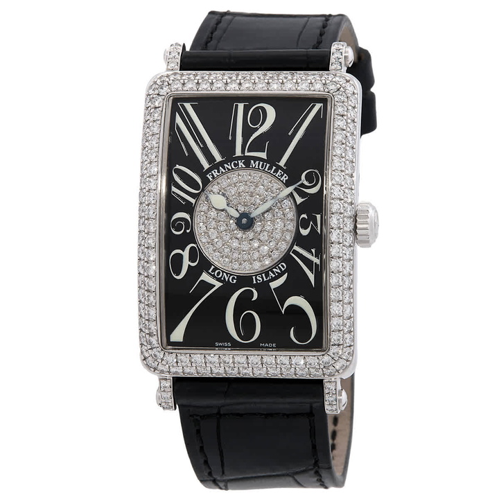 Photo: Franck Muller Long Island Quartz Diamond Black Dial Watch 952 QZ D 1P OG