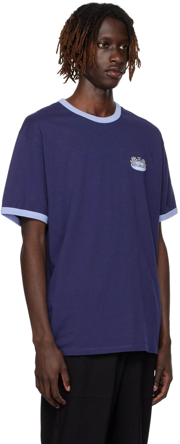 Saturdays NYC Navy Crewneck T-Shirt