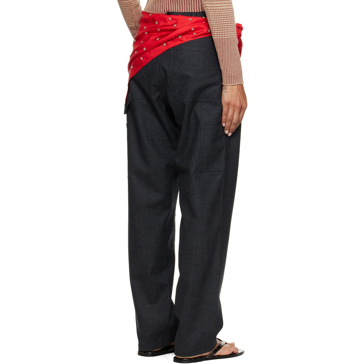 RESCHA SSENSE Exclusive Gray Chenee Trousers