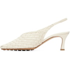Bottega Veneta Off-White Sofia Heels