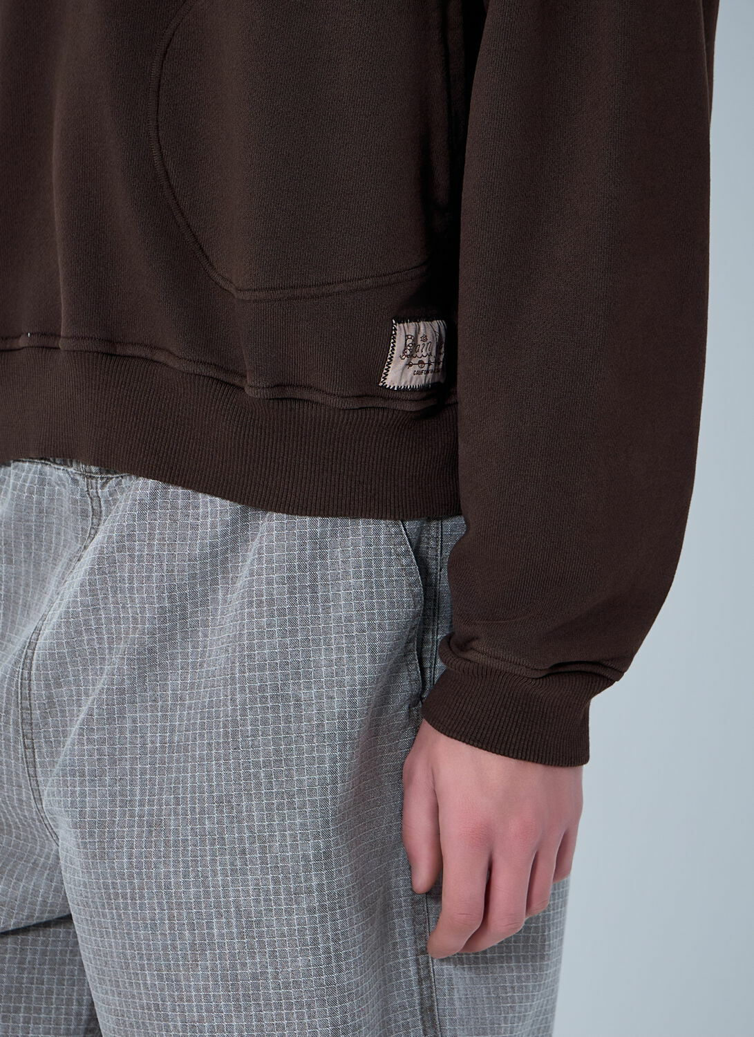 Brain Dead Half-Zip Collared Sweatshirt