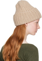 Baserange Taupe Ribbed Beanie