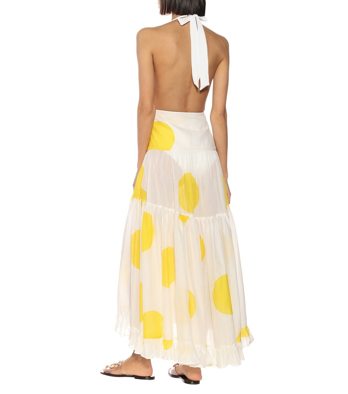 関税込 Alexandra Miroコットンマキシスカート Alexandra Miro Penelope polka-dot cotton skirt Alexandra Miro