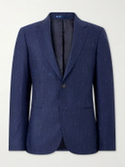 Mr P. - Wool and Silk-Blend Dupioni Suit Jacket - Blue