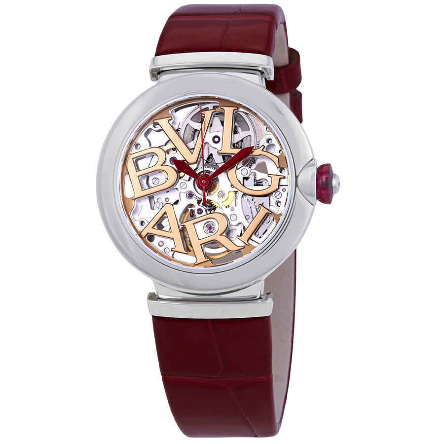 Bvlgari Lvcea Automatic Ladies Leather Watch 102879
