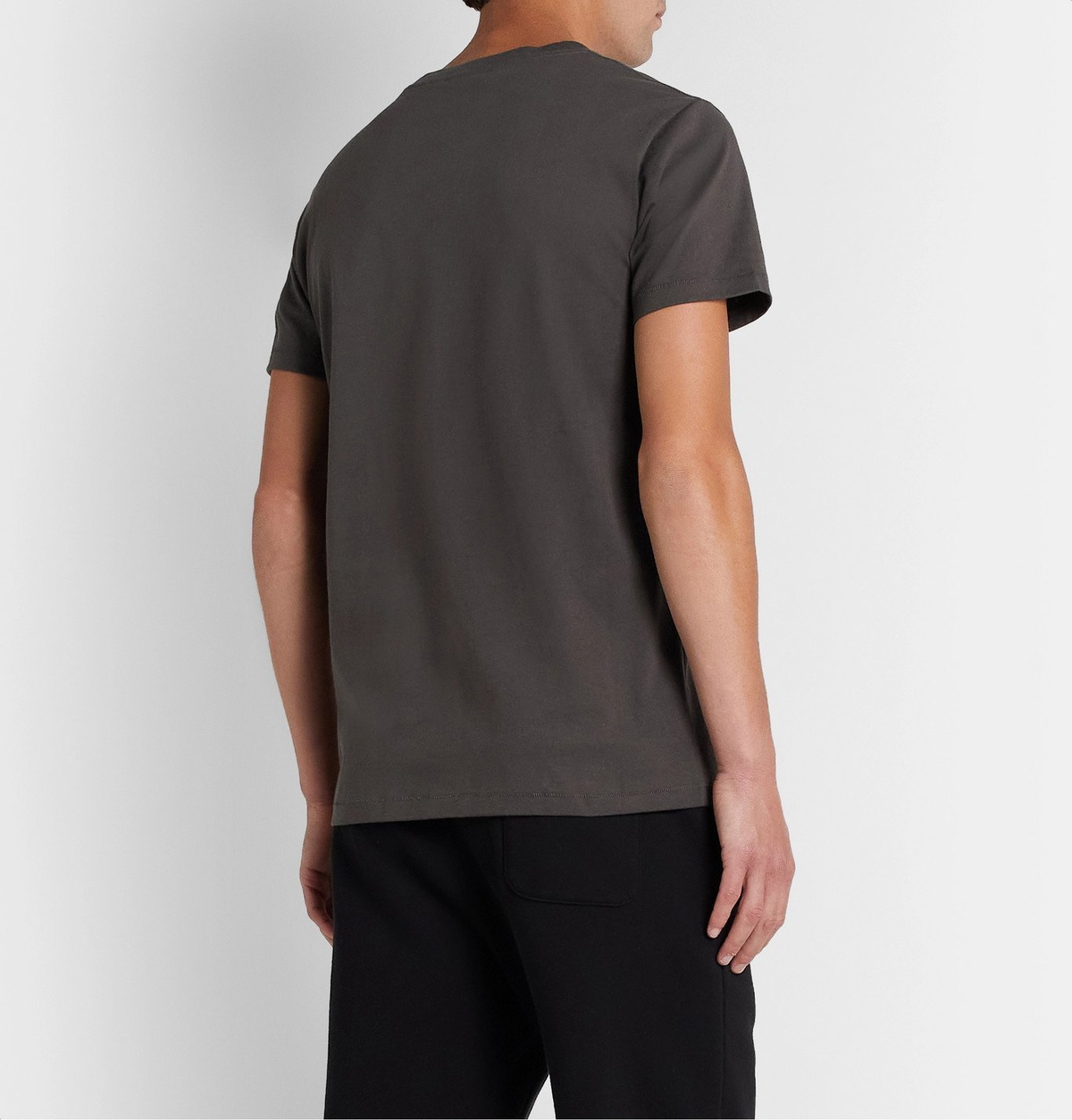 Les Girls Les Boys - Logo-Print Cotton-Jersey T-Shirt - Gray