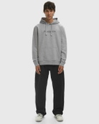 JW Anderson LOGO EMBROIDERY HOODIE Grey Mens Hoody