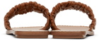 Staud Tan Nina Ruched Sandals