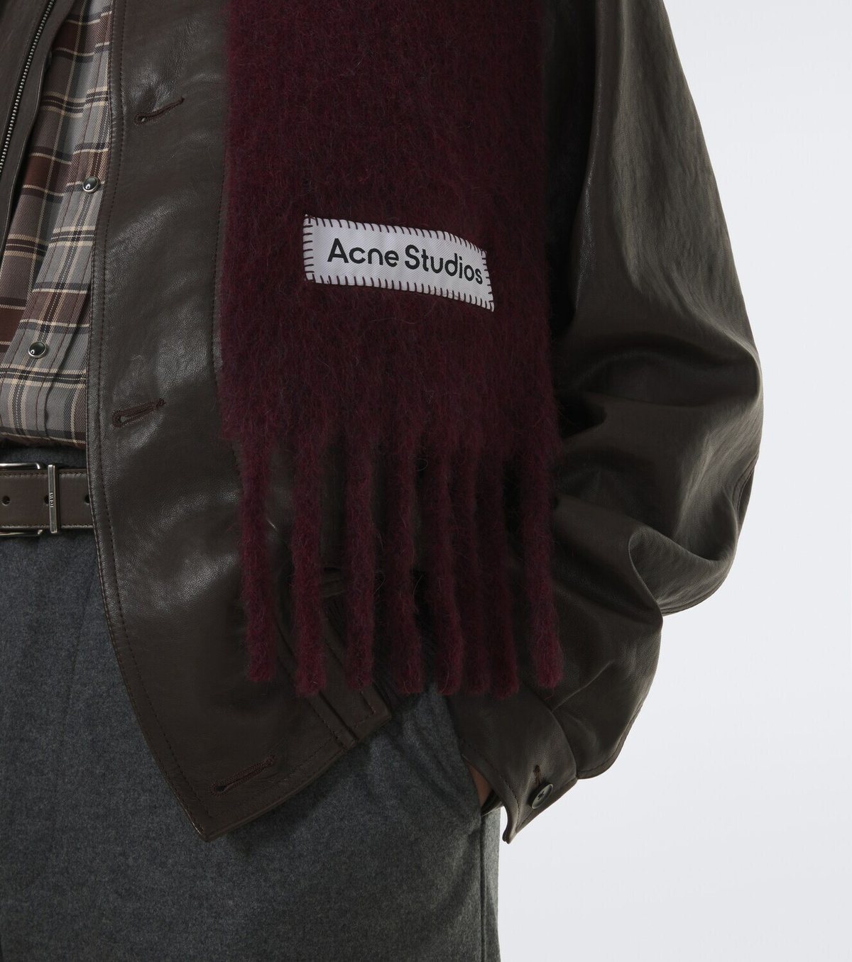 Acne Studios Alpaca, wool, and mohair-blend scarf