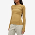 Baserange Women's Omato Long Sleeve Top in Jade Brown