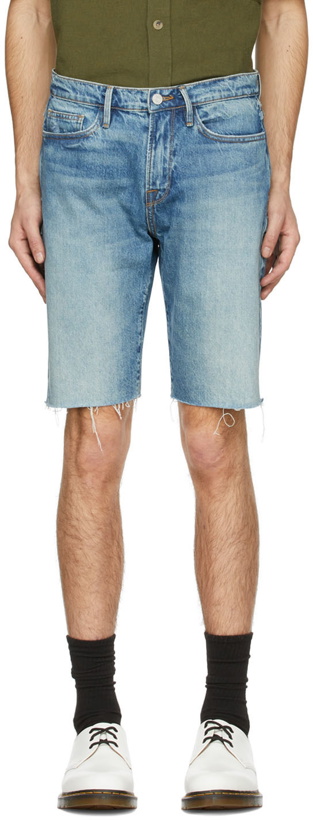 Photo: Frame Blue 'L'Homme Relaxed' Shorts