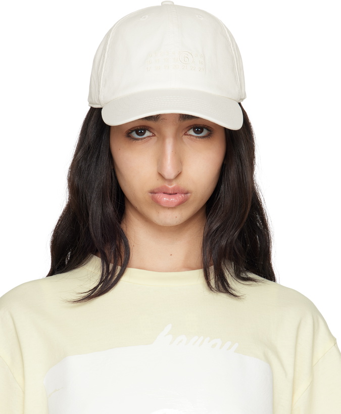 Photo: MM6 Maison Margiela White Baseball Cap