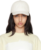 MM6 Maison Margiela White Baseball Cap