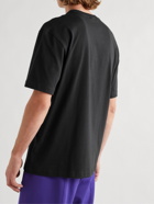 adidas Originals - Area 33 Logo-Print Cotton-Jersey T-Shirt - Black