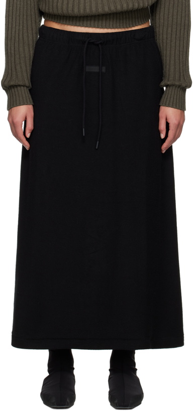 Photo: Fear of God ESSENTIALS Black Long Midi Skirt