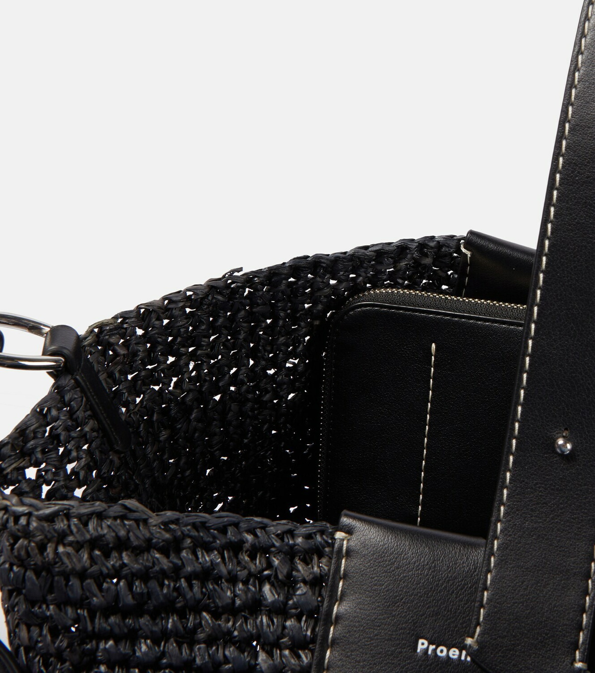 Proenza Schouler White Label Sullivan raffia bucket bag