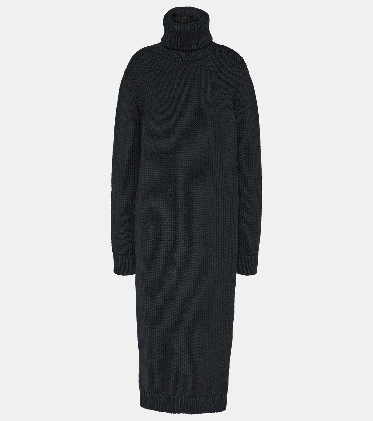 Saint Laurent Ribbed-knit wool sweater dress Saint Laurent