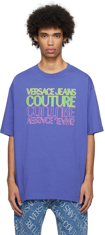 Photo: Versace Jeans Couture Blue Upside Down T-Shirt