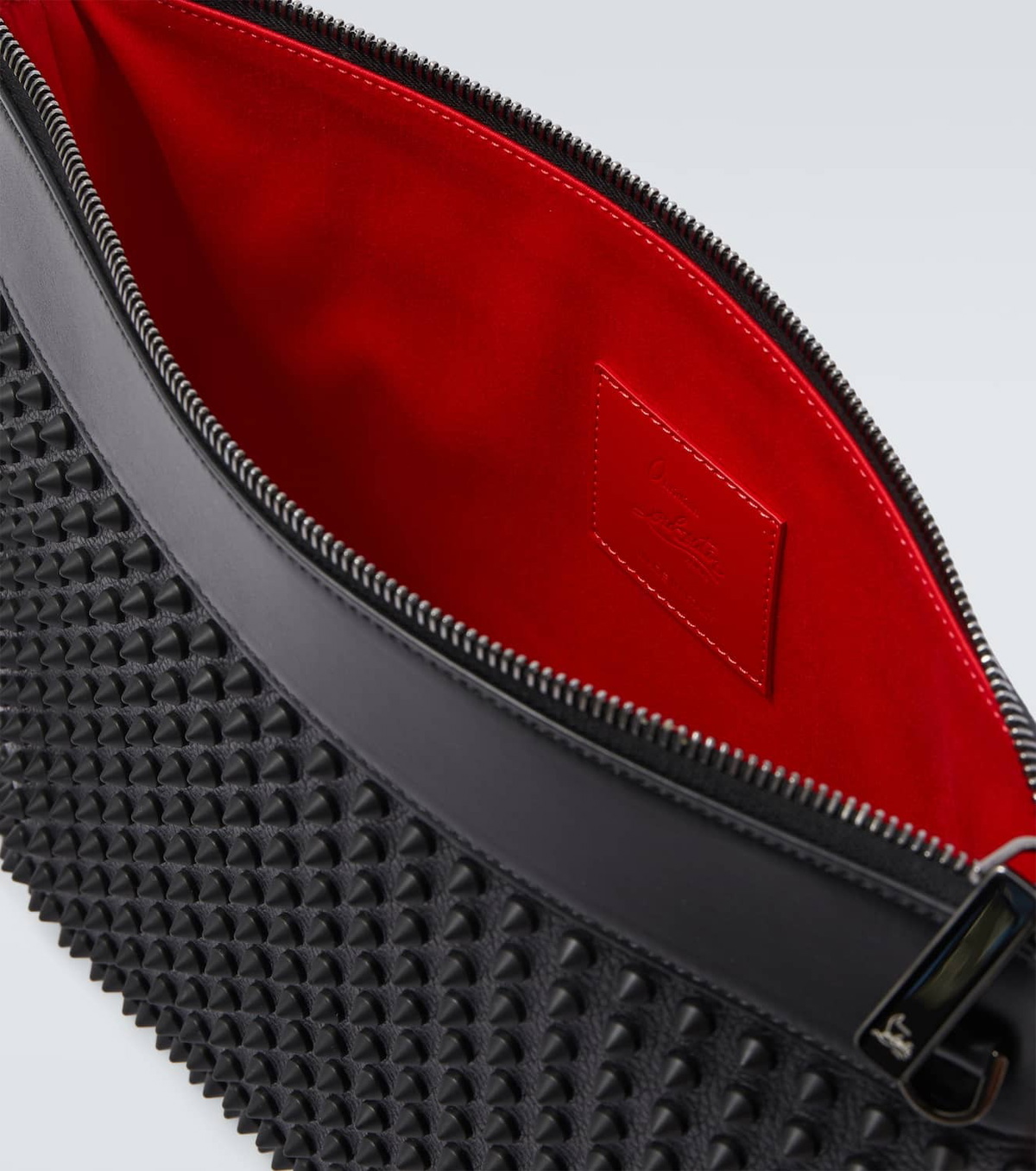 Christian Louboutin Funky stud-embellished leather pouch