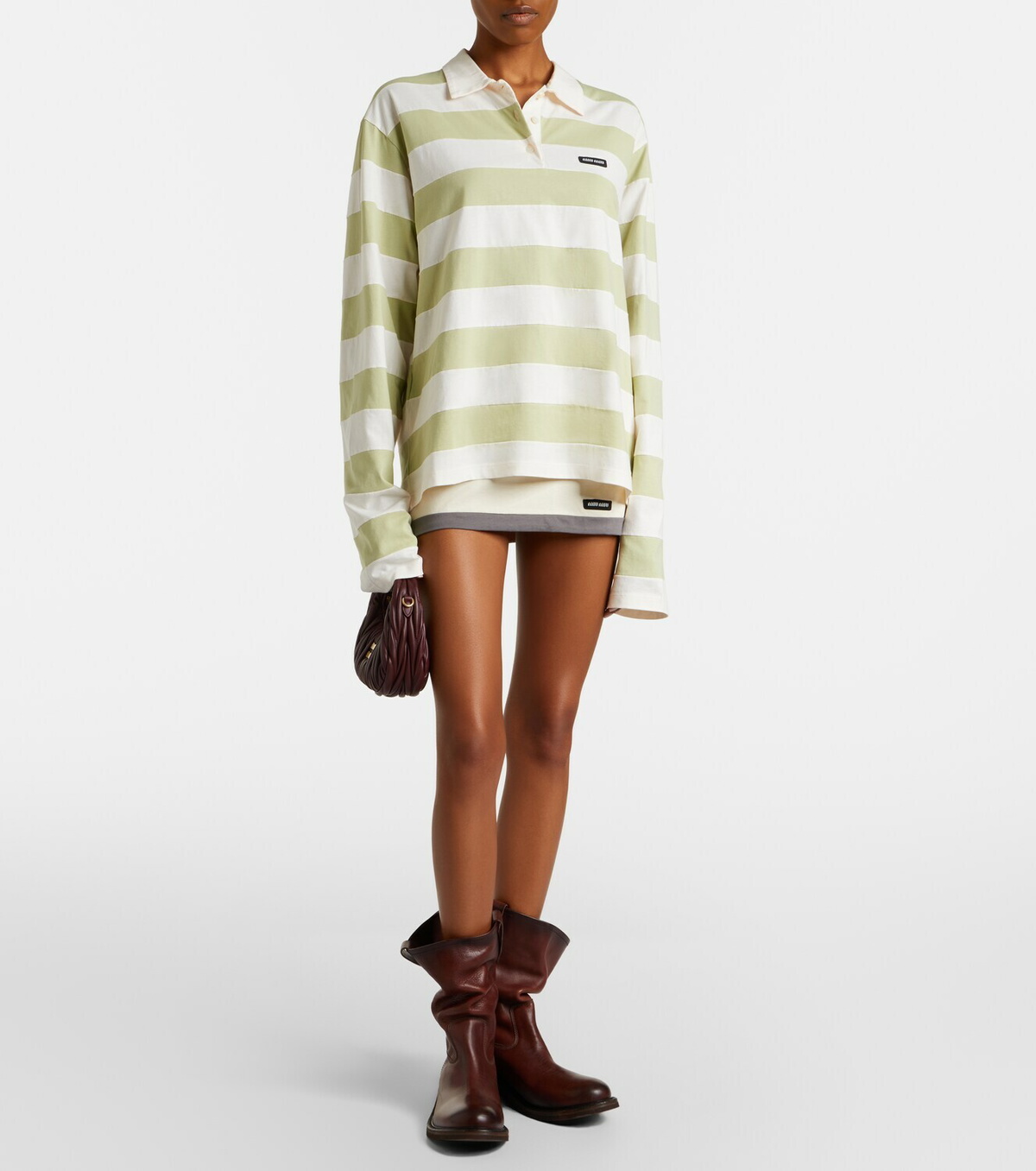 Miu Miu Wander Mini matelassé leather top-handle bag