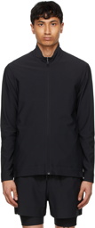 JACQUES Black Nylon Movement Zip-Jacket