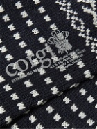 Corgi - Fair Isle Wool and Cotton-Blend Socks - Blue
