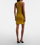 Jean Paul Gaultier Logo ribbed-knit cotton minidress