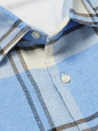 Officine Générale - Giacomo Checked Cotton Shirt - Blue