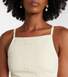 Elie Saab Silk and cotton-blend guipure lace midi dress