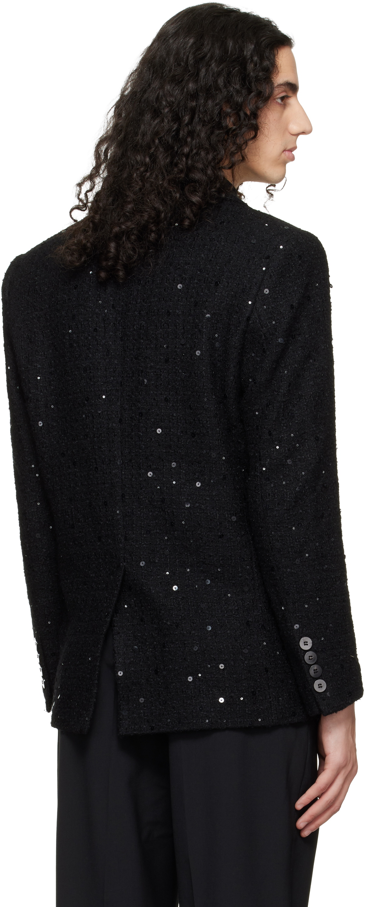 Ernest W. Baker Black Single Breasted Blazer