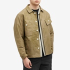 Café Mountain Men's Hand Dyed Store Jacket in Leafy Hand Dye