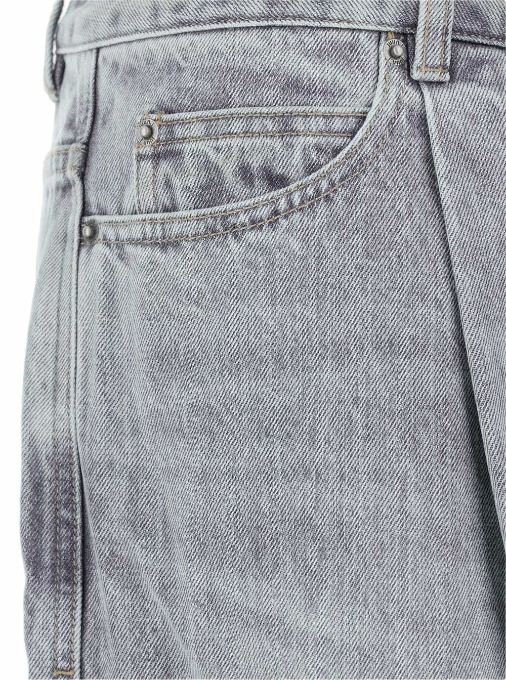Juun.J Blue Jeans With Faded Effect And Wide Legi N Denim Man