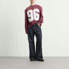Acne Studios Men's 1981 Raw Denim Wide Leg Jeans in Indigo Blue