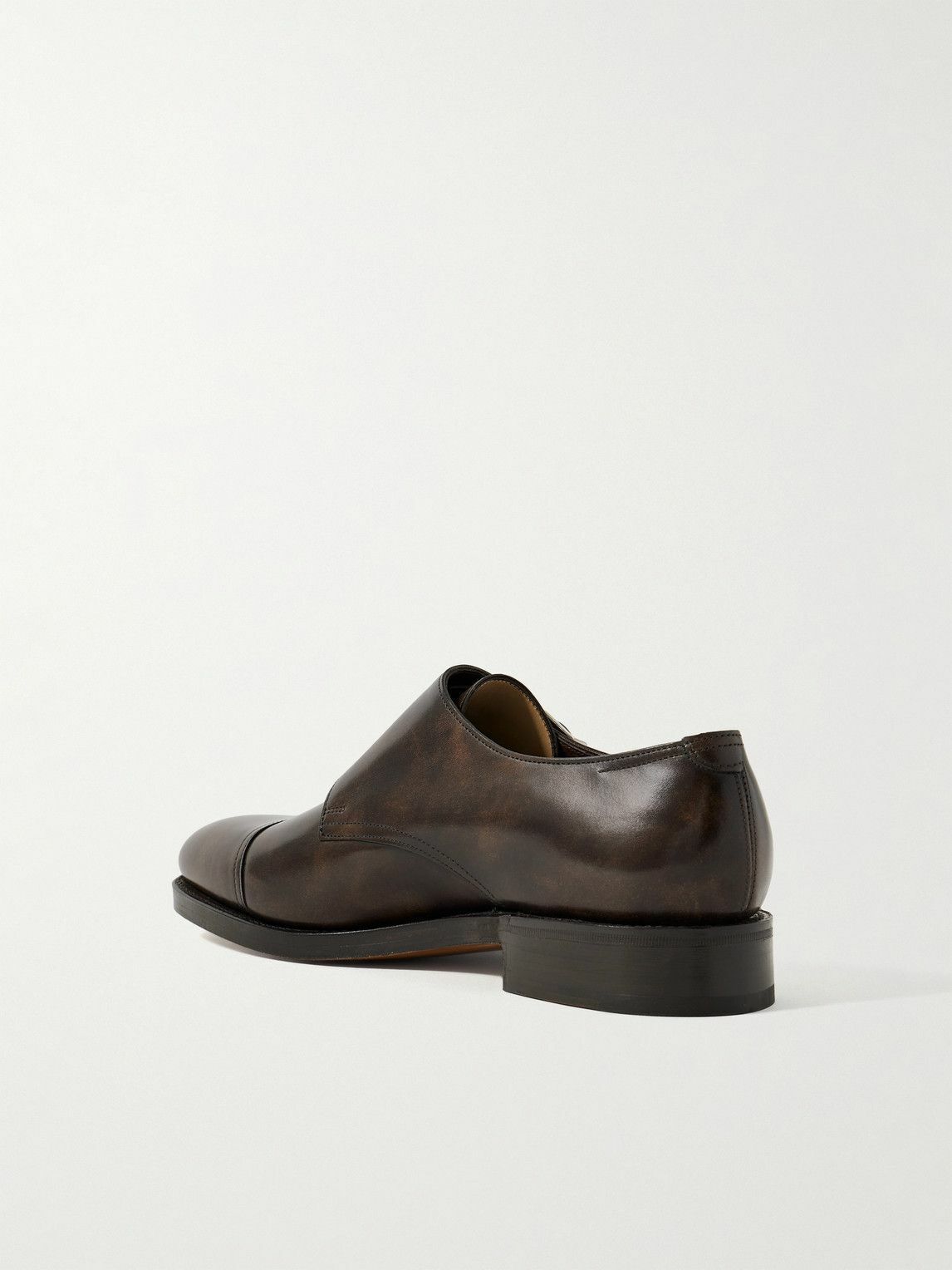 John Lobb - William Leather Monk-Strap Shoes - Brown