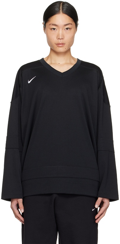 Photo: Nike Black Hockey Authentics Long Sleeve T-Shirt