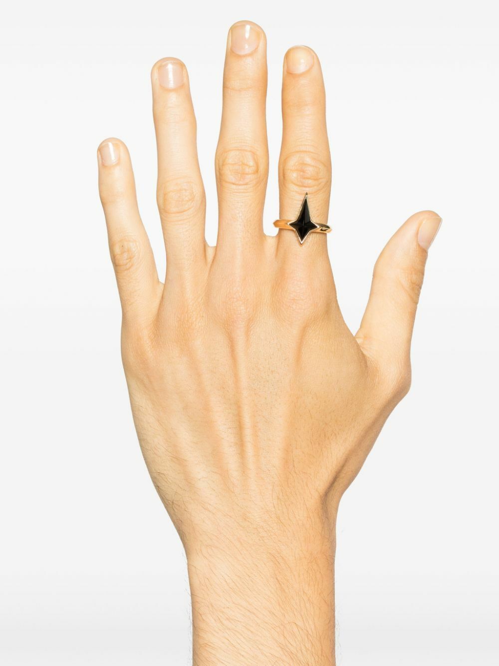 Stephen Webster 18K Yellow Gold New Cross Onyx Ring
