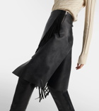 Stella McCartney Alter mat faux leather midi skirt