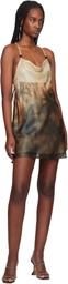Palm Angels Multicolor Sunset Palms Minidress