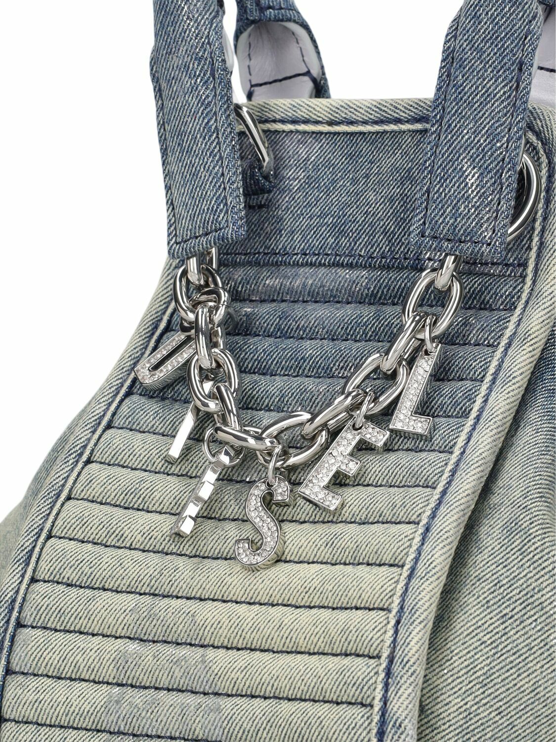DIESEL D-Vina-C XS 22FW バッグ Diesel Blue D-Vina-Xs Denim Bag Diesel