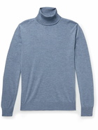 Canali - Slim-Fit Merino Wool Rollneck Sweater - Blue