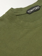 TOM FORD - Lyocell and Cotton-Blend Jersey T-Shirt - Green