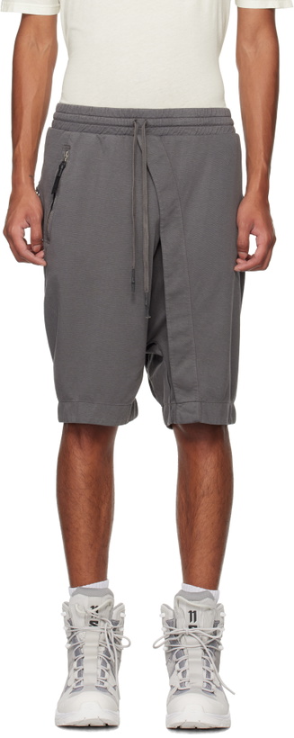Photo: 11 by Boris Bidjan Saberi Gray P34 Shorts