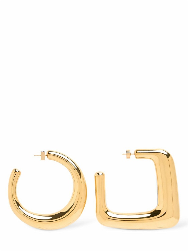 Photo: JACQUEMUS Les Grandes Creoles Ovalo Earrings