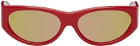 Rhude Red Agnelli Sunglasses