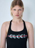 Gucci Logo Motif Swimsuit