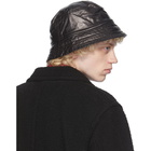 Dries Van Noten Black Quilted Bucket Hat